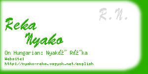 reka nyako business card